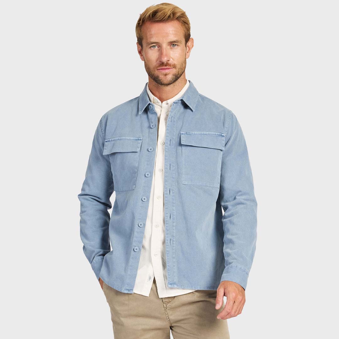 ESSENTIAL OVERSHIRT | BLUE HORIZON