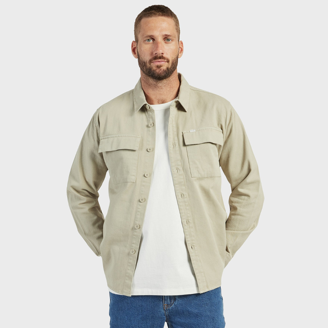 ESSENTIAL OVERSHIRT | OVERCAST GREEN