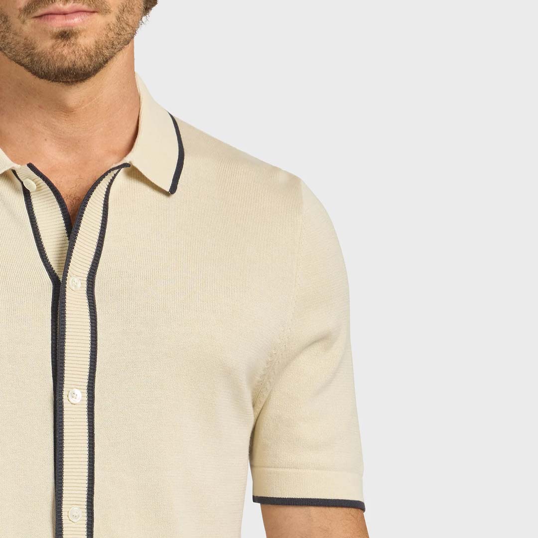 FOWLER KNIT SHIRT | OFF WHITE