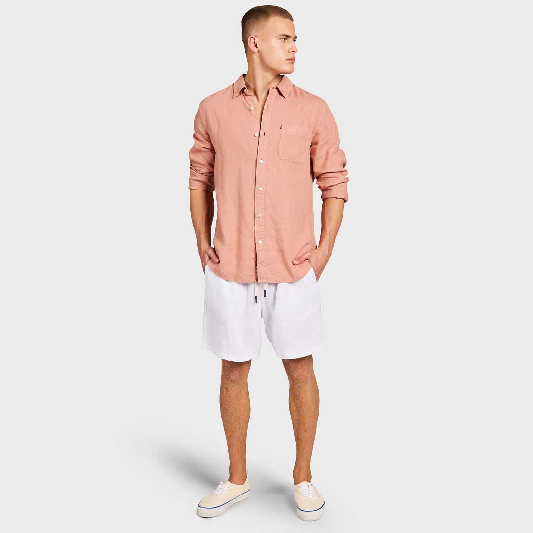 Hampton Linen Shirt | Dusty Cedar