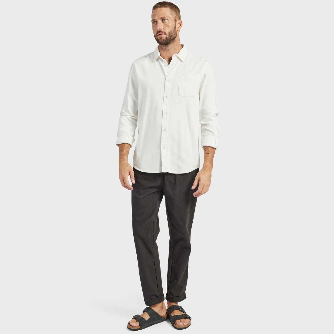 MCQUEEN TWILL SHIRT | WHITE