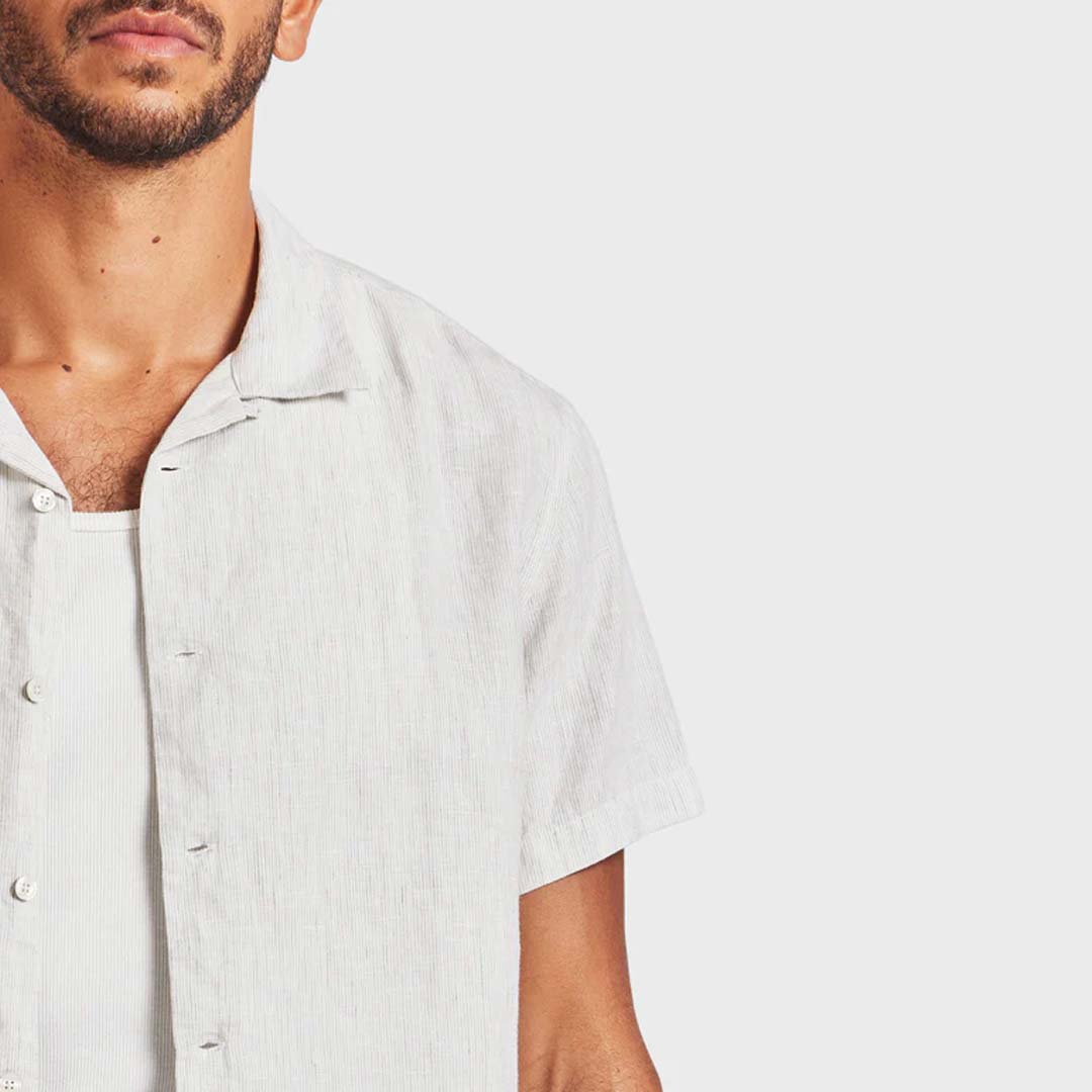 MICK SHORT SLEEVE SHIRT | SEASPONGE STRIPE