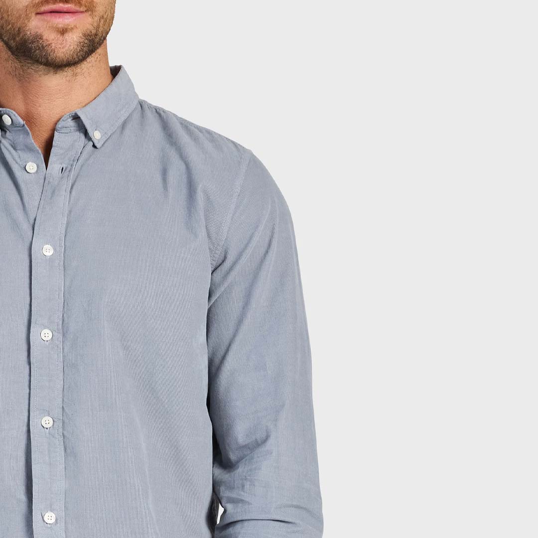 MICRO CORD SHIRT | BLUE HORIZON