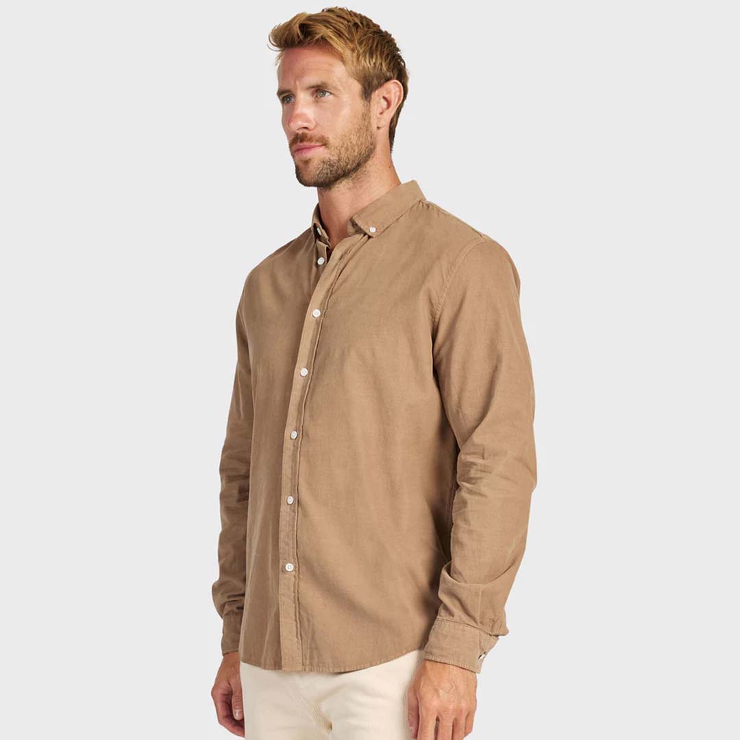 MICRO CORD SHIRT | OTTER TAN