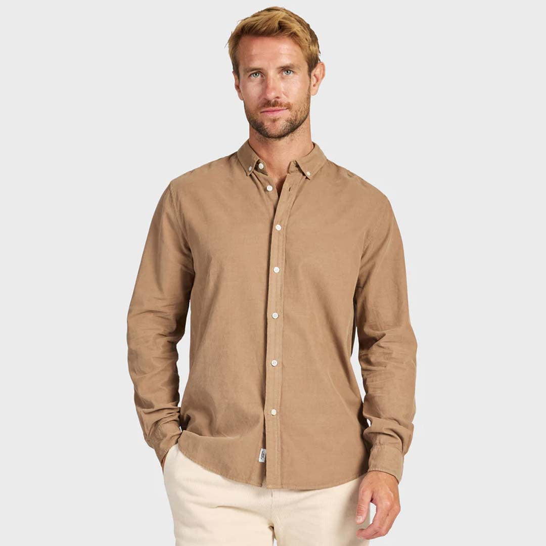 Micro Cord Shirt | Otter Tan