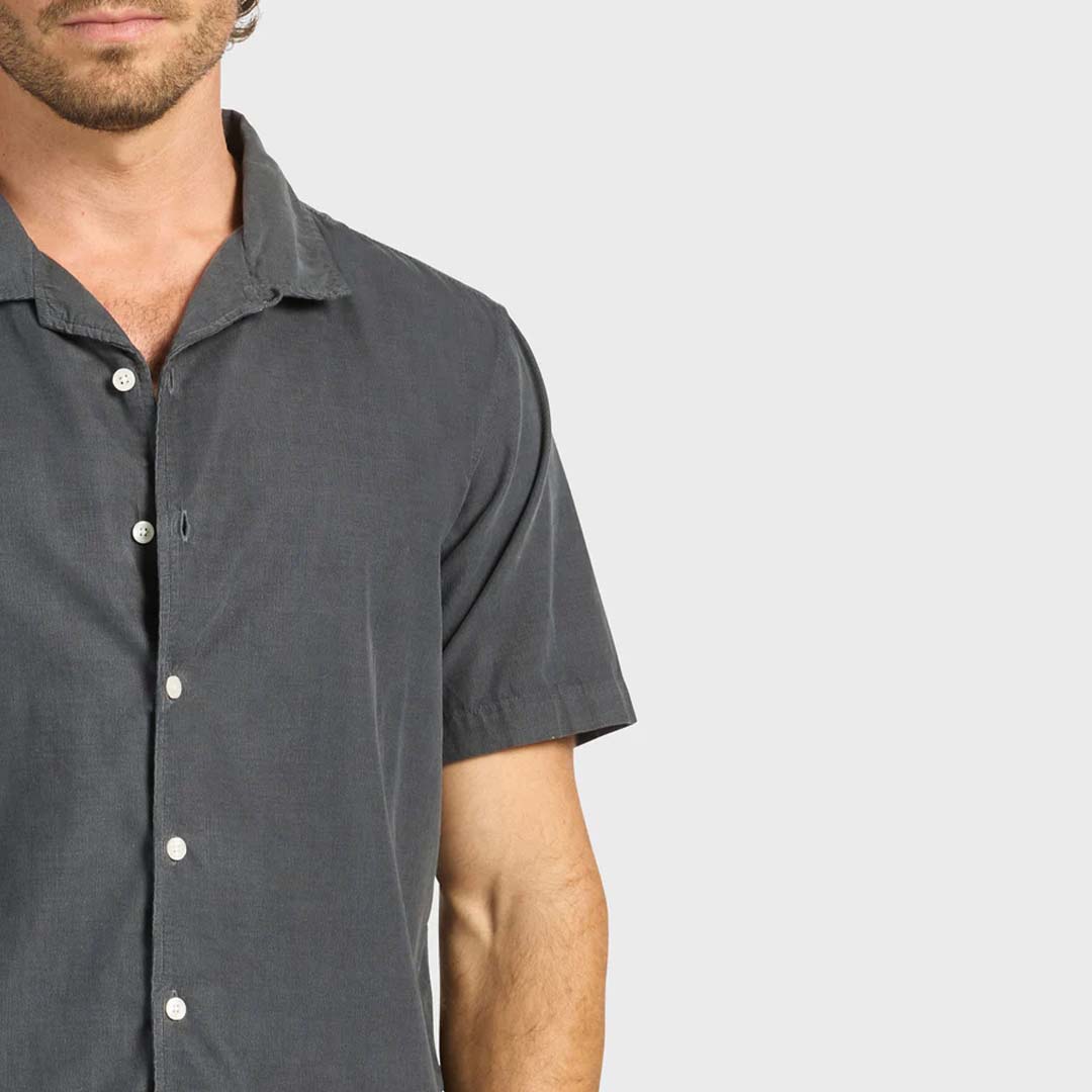 MICRO CORD SS SHIRT | SPACE BLUE