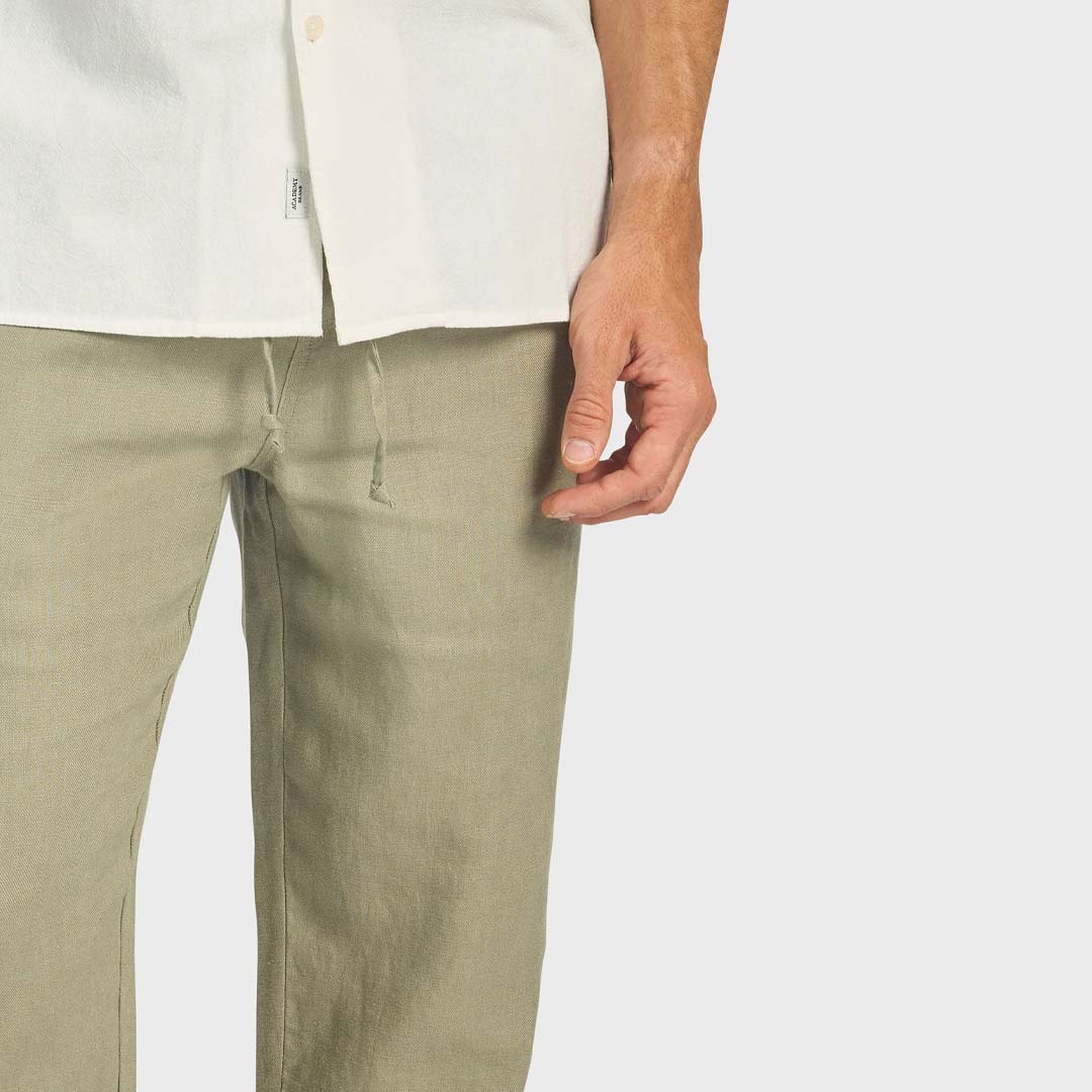 RIVIERA LINEN PANT | ALOE GREEN