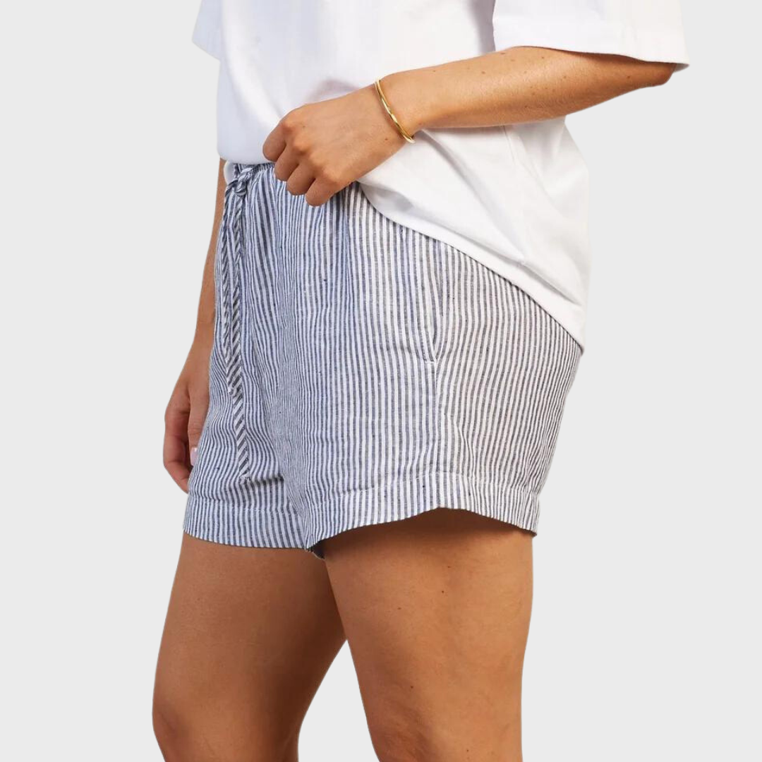 RORY LINEN SHORT | NAVY