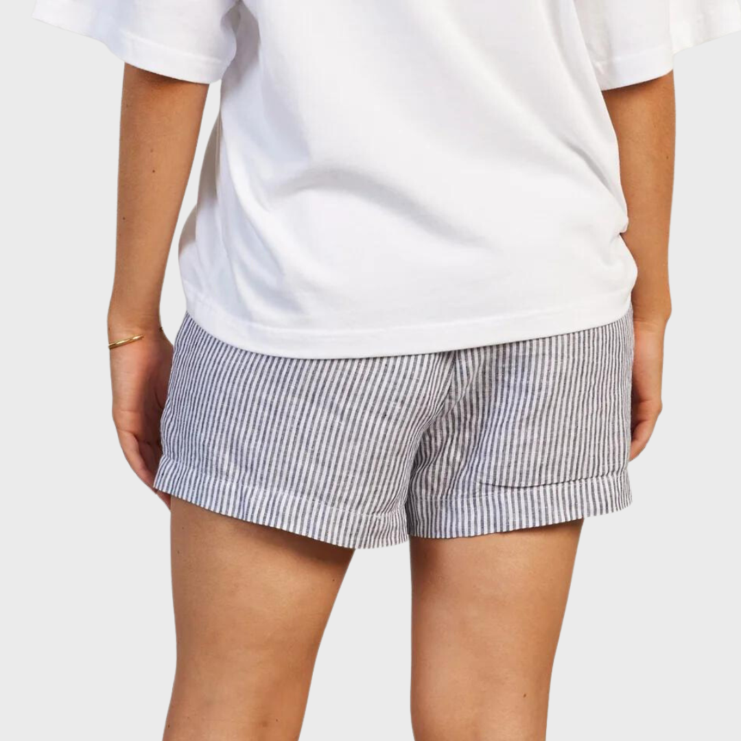 RORY LINEN SHORT | NAVY