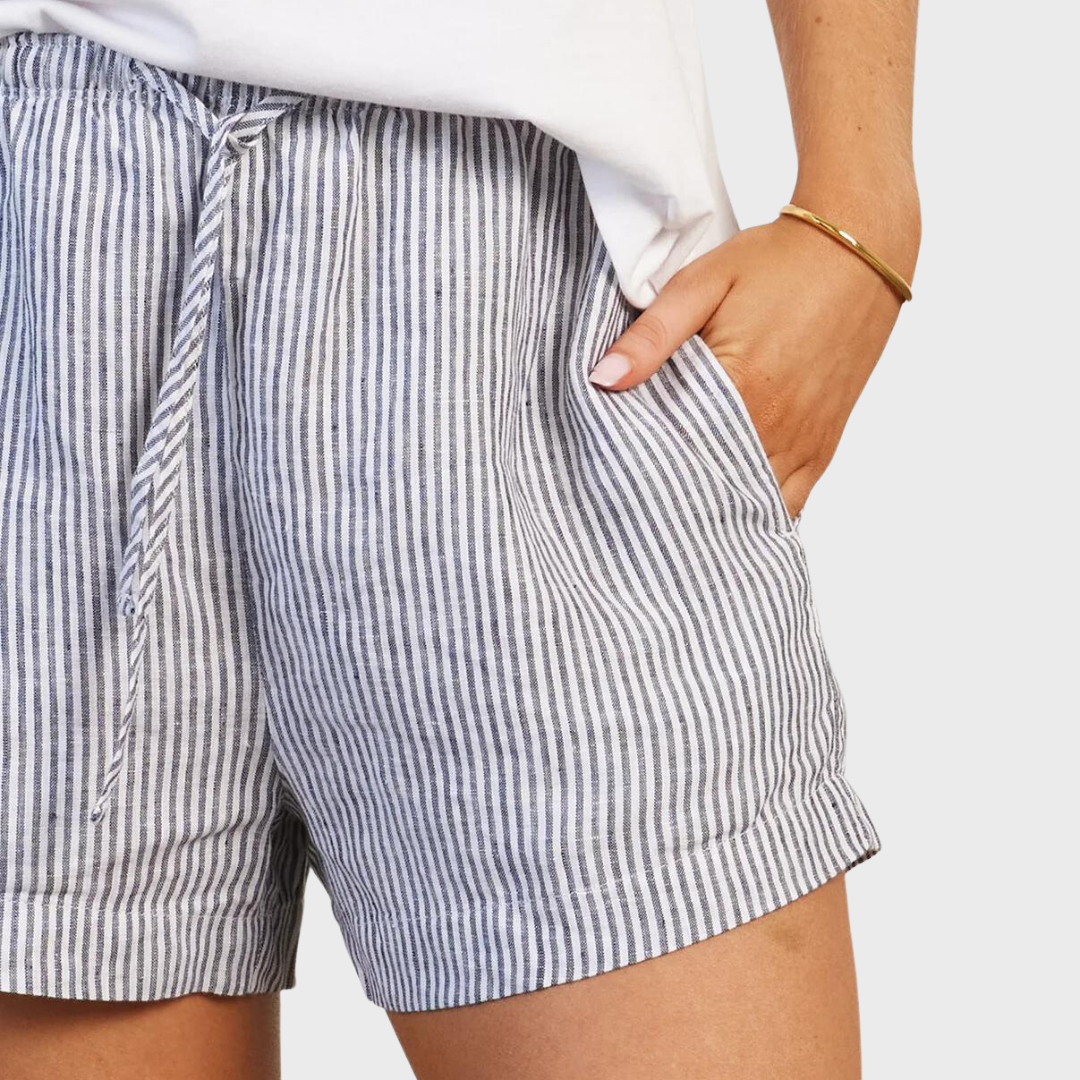 RORY LINEN SHORT | NAVY