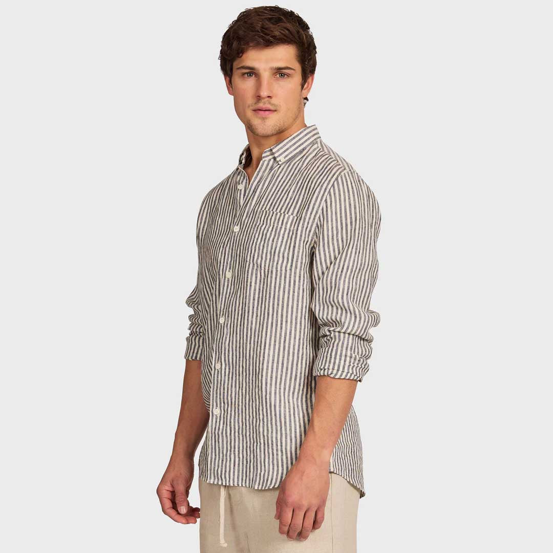 Rory Linen Shirt | Peacoat Navy