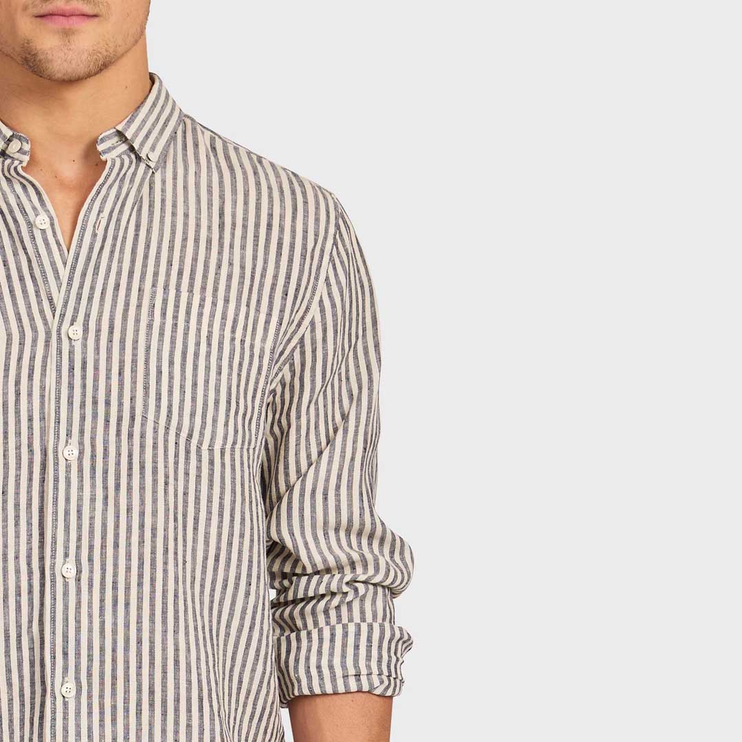 Rory Linen Shirt | Peacoat Navy