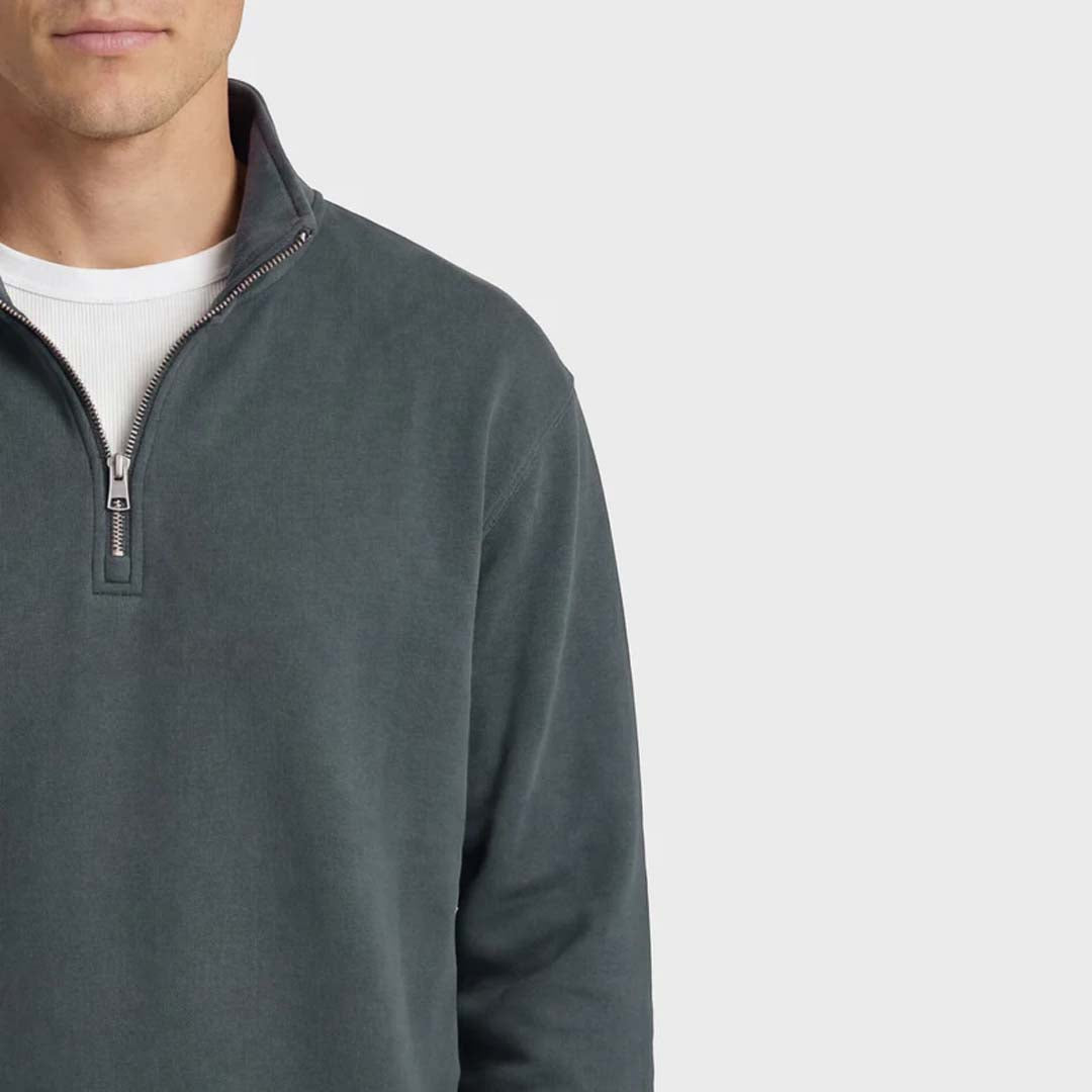 Academy 1/4 Zip Sweat | Space Blue