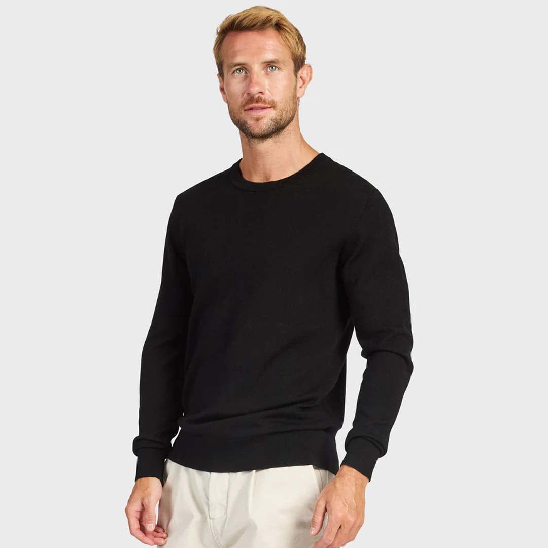 Academy Merino Crew | Black