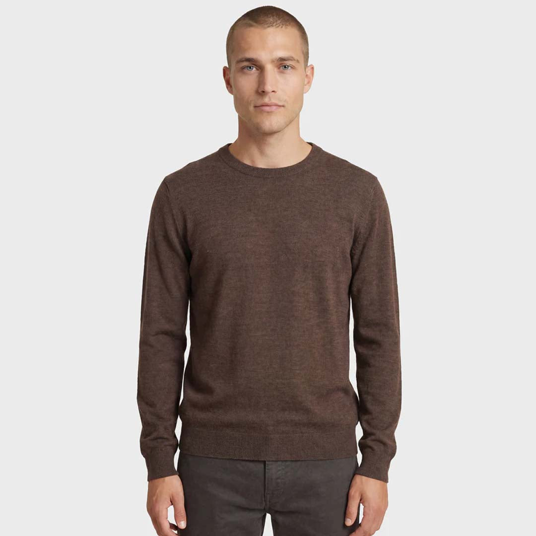 Academy Merino Crew | Mahogany