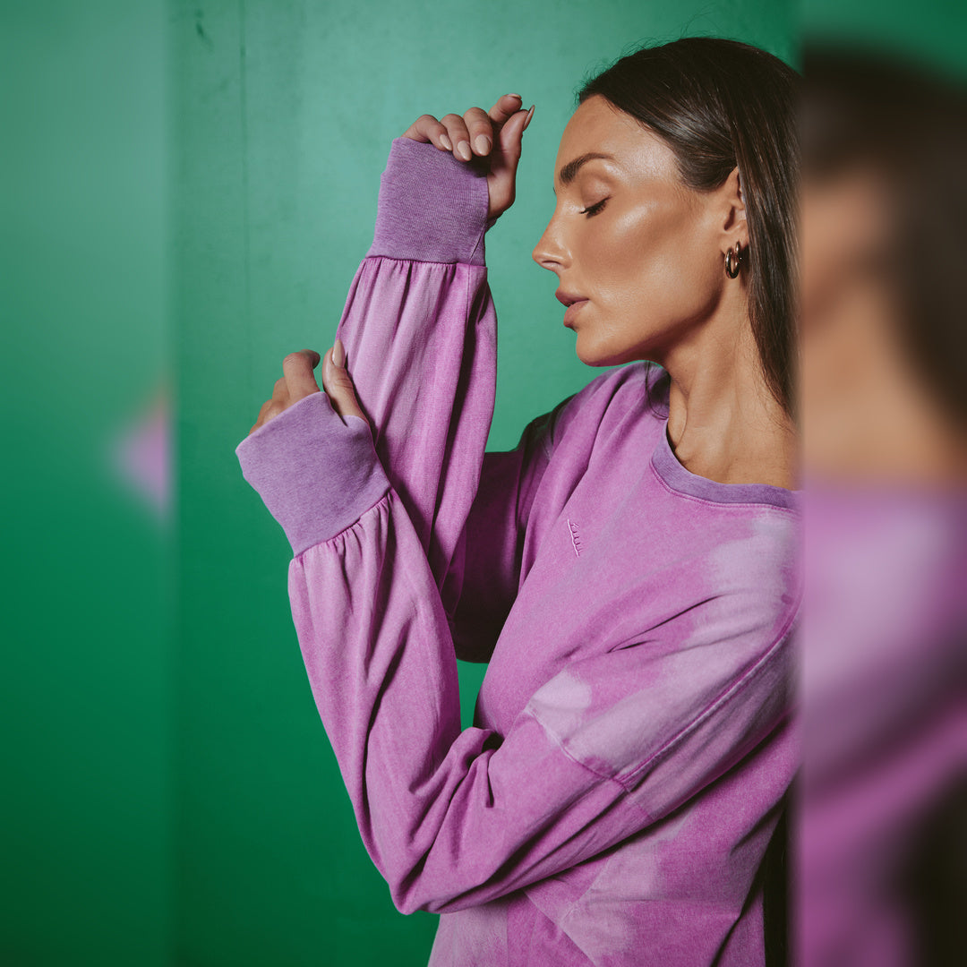 The Baby Got Back Long Sleeve Tee in Violet — image 5