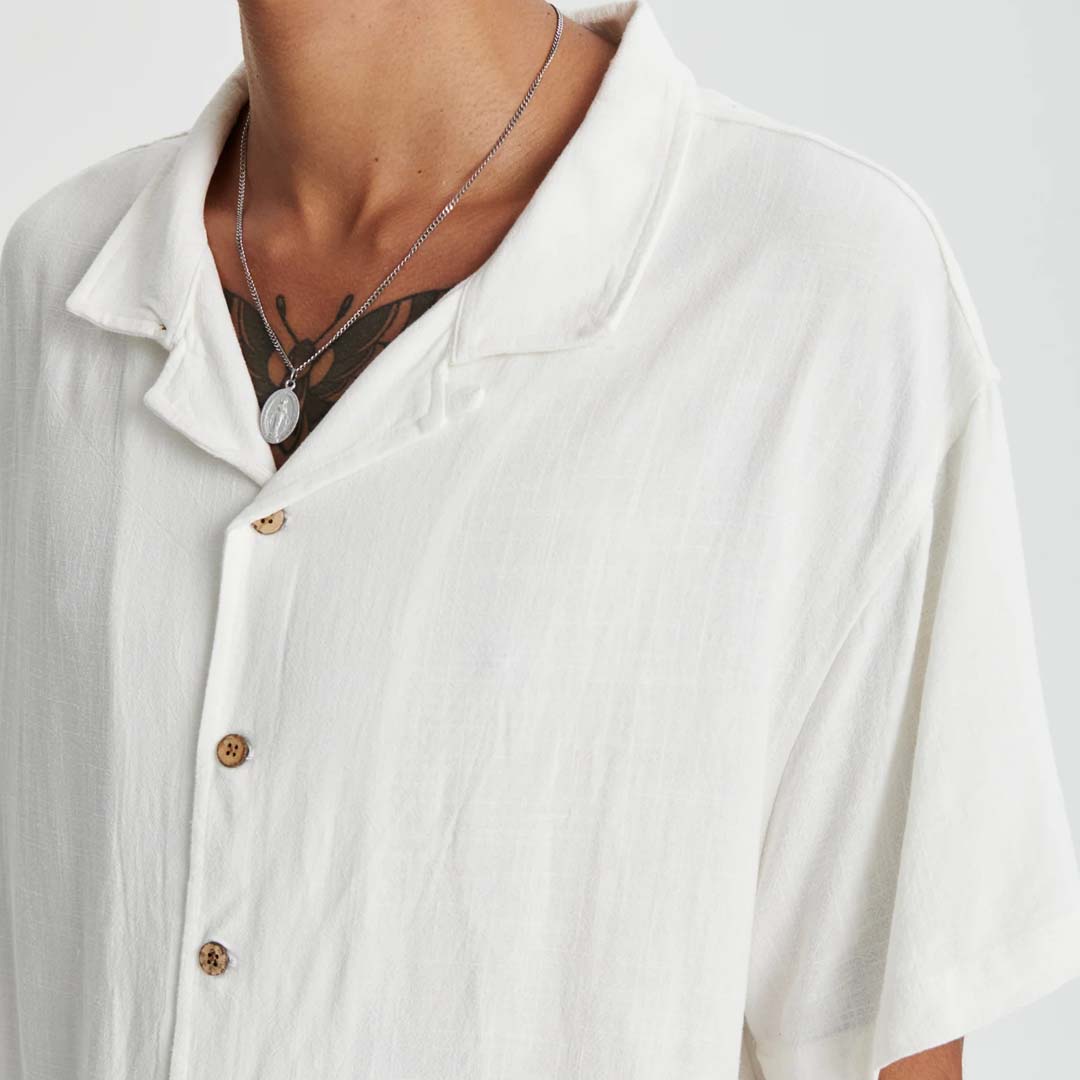 ERNIE RESORT SHIRT | VINTAGE WHITE