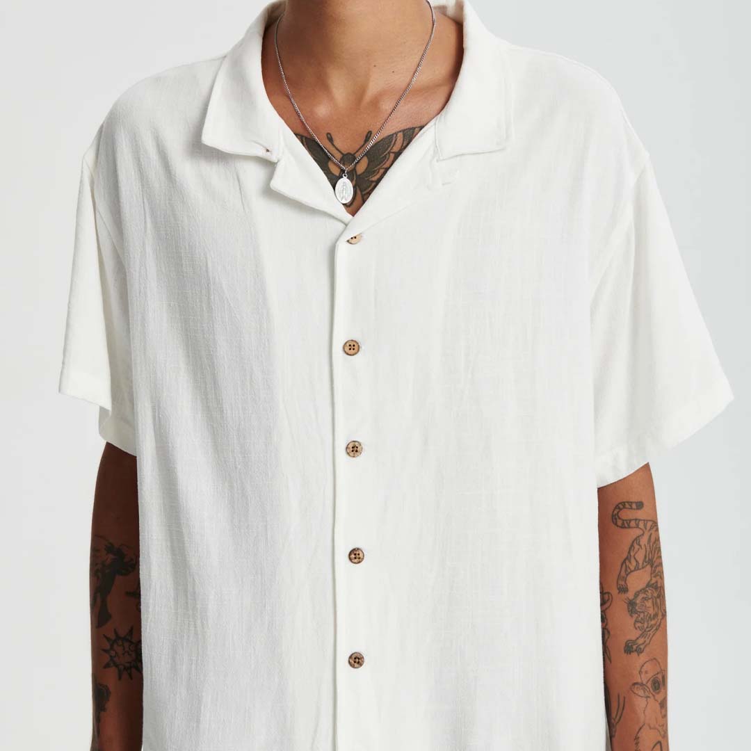 ERNIE RESORT SHIRT | VINTAGE WHITE