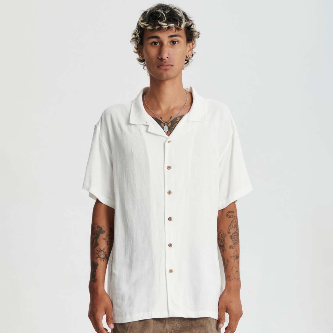ERNIE RESORT SHIRT | VINTAGE WHITE
