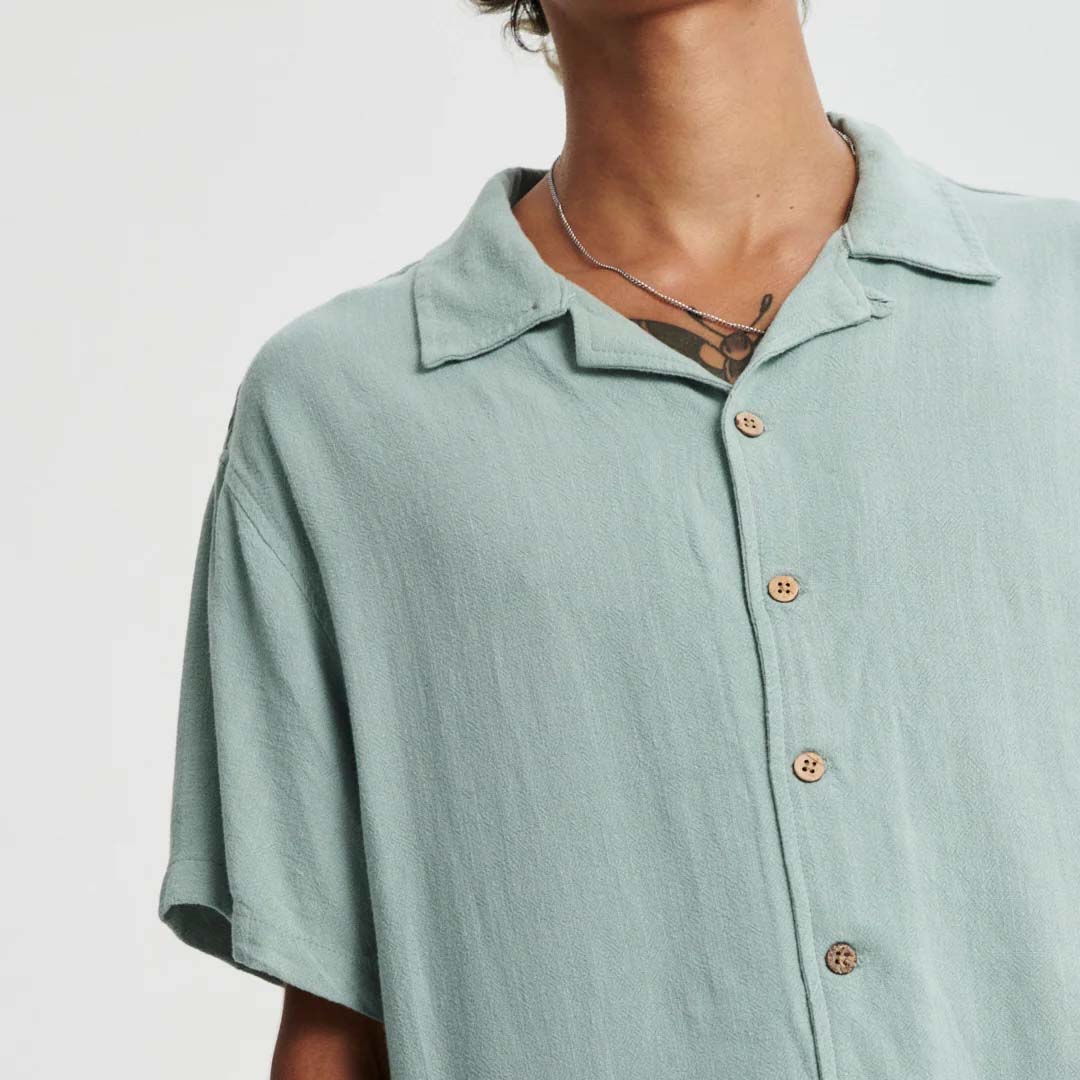 ERNIE RESORT SHIRT | SEAGRASS