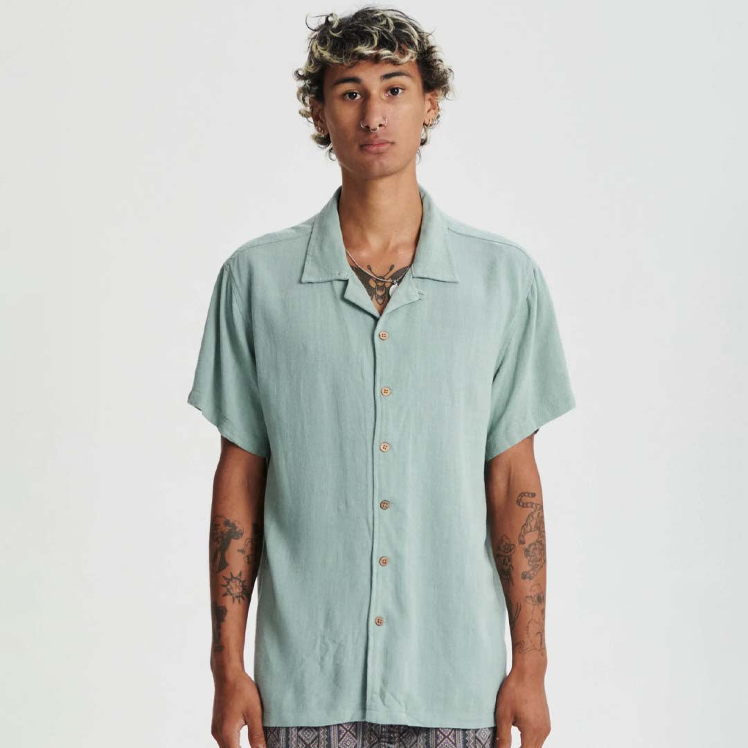 ERNIE RESORT SHIRT | SEAGRASS