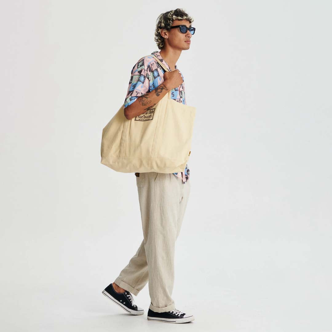 OFFSET BEACH BAG | ECRU