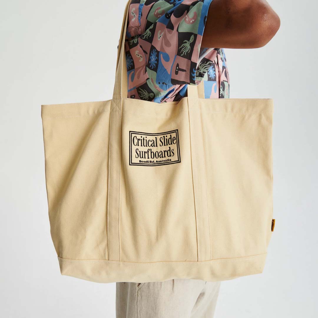 OFFSET BEACH BAG | ECRU