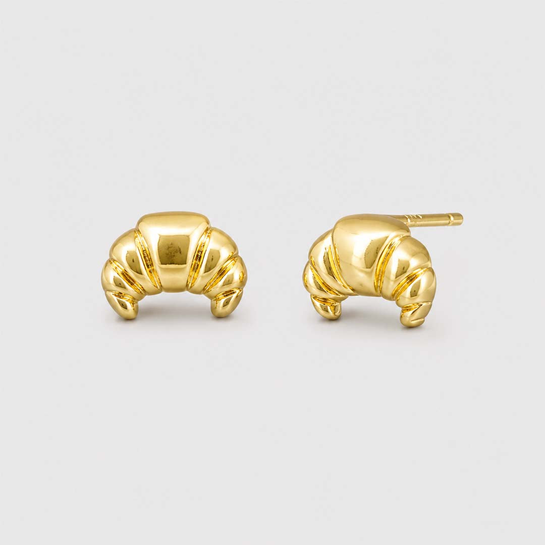 Le Croissant Studs | Gold