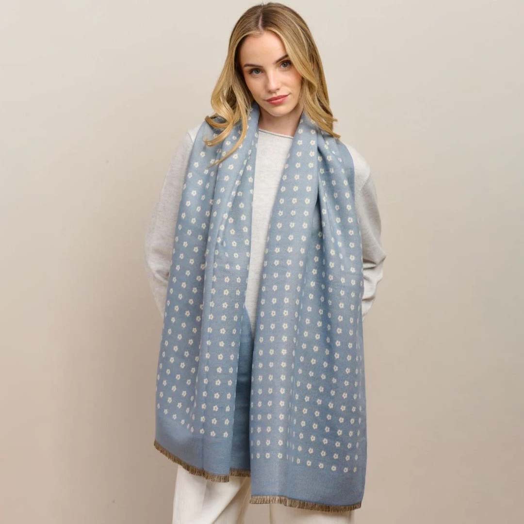 Petite Fleur Scarf | Denim