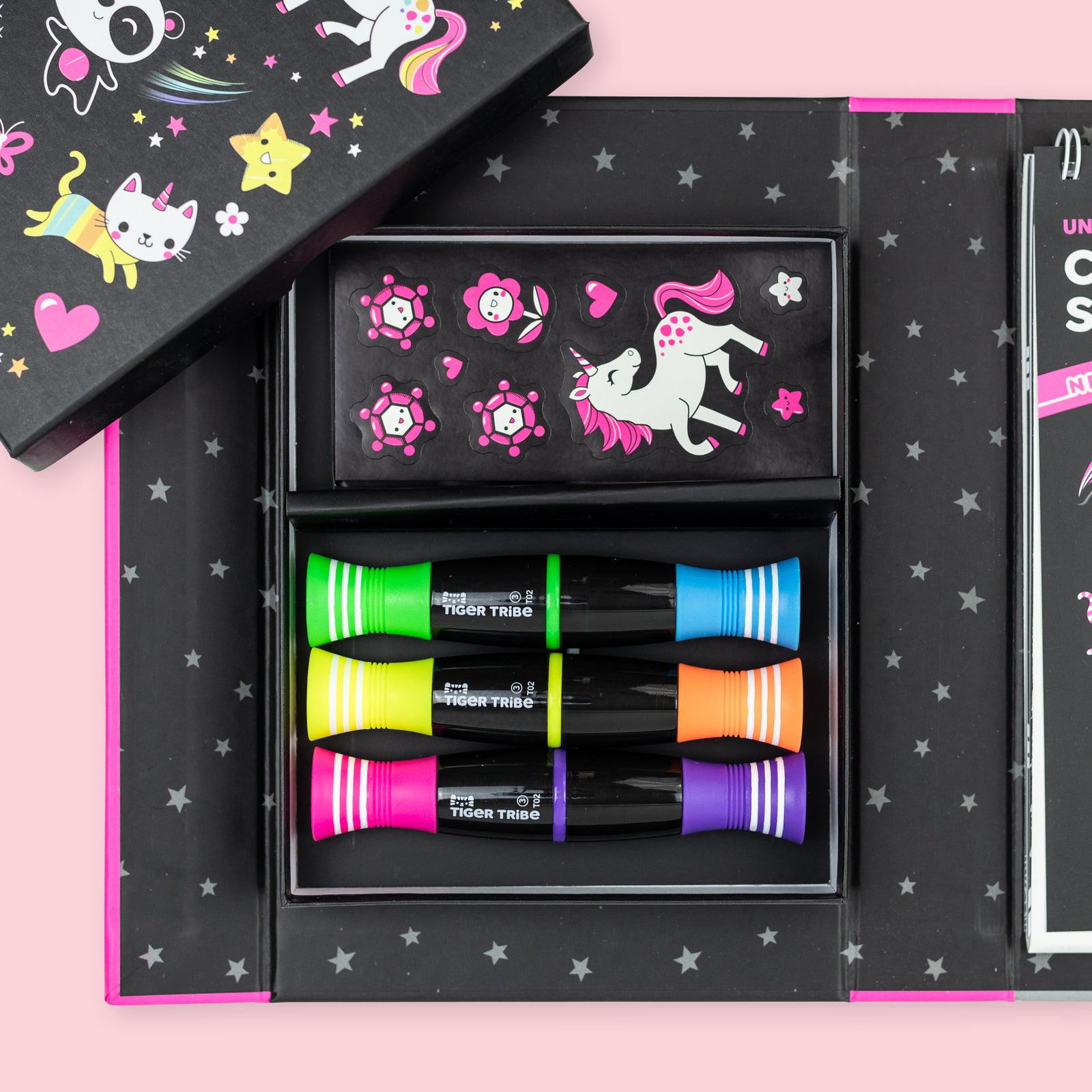 NEON COLOURING SET |  UNICORNS AND FRIENDS