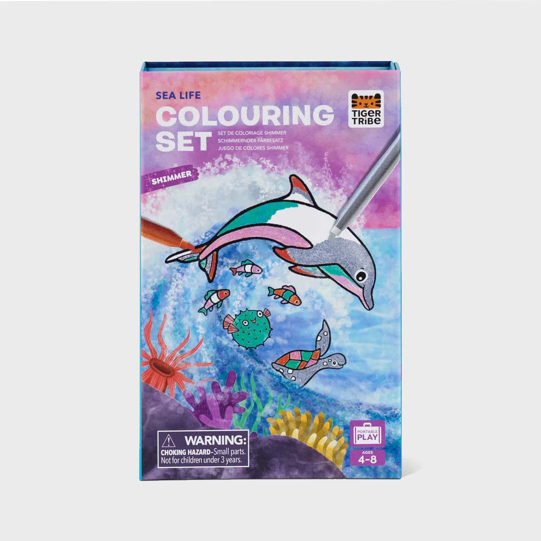 SHIMMER COLOURING SET | SEA LIFE