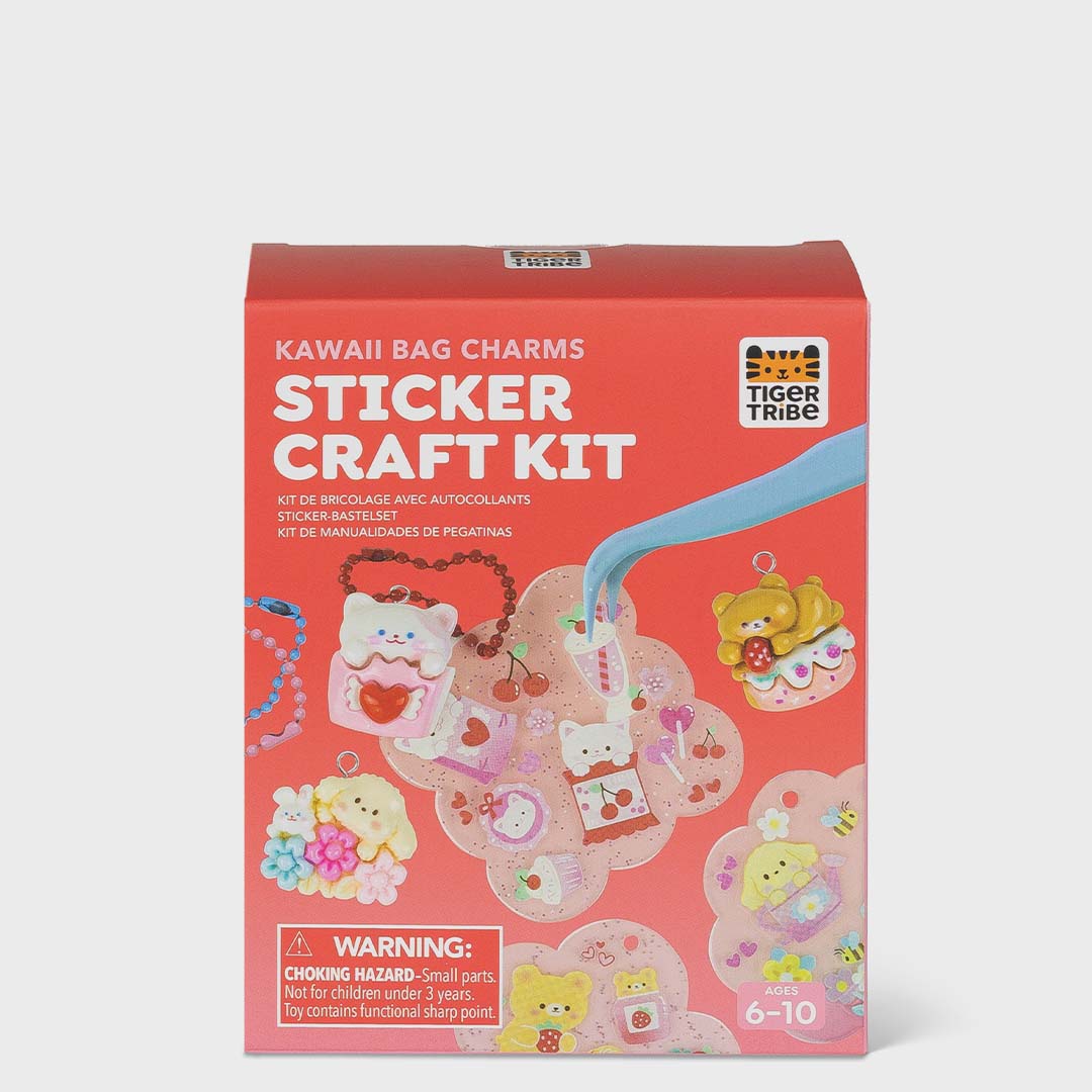 Glitter Goo Bag Charms | Kawaii Sticker Craft