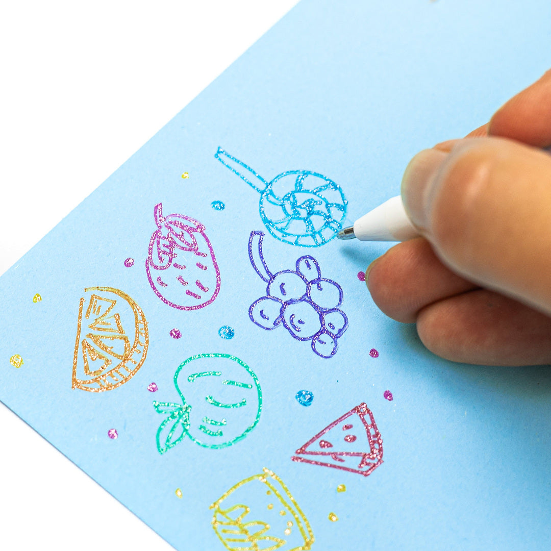 Shimmer Scented Gel Pens in use
