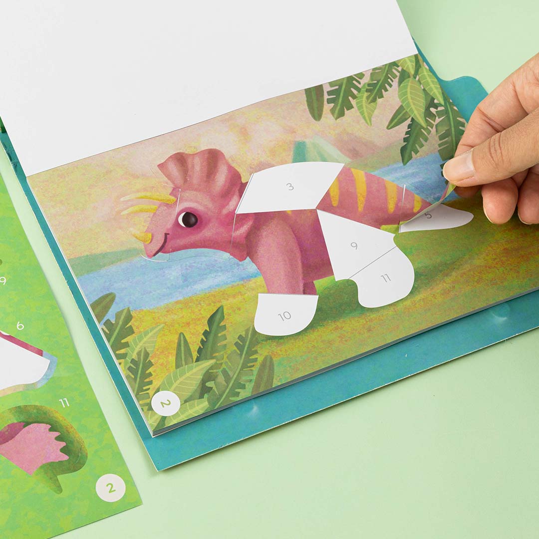 Sticker By Numbers | Dinosaurs