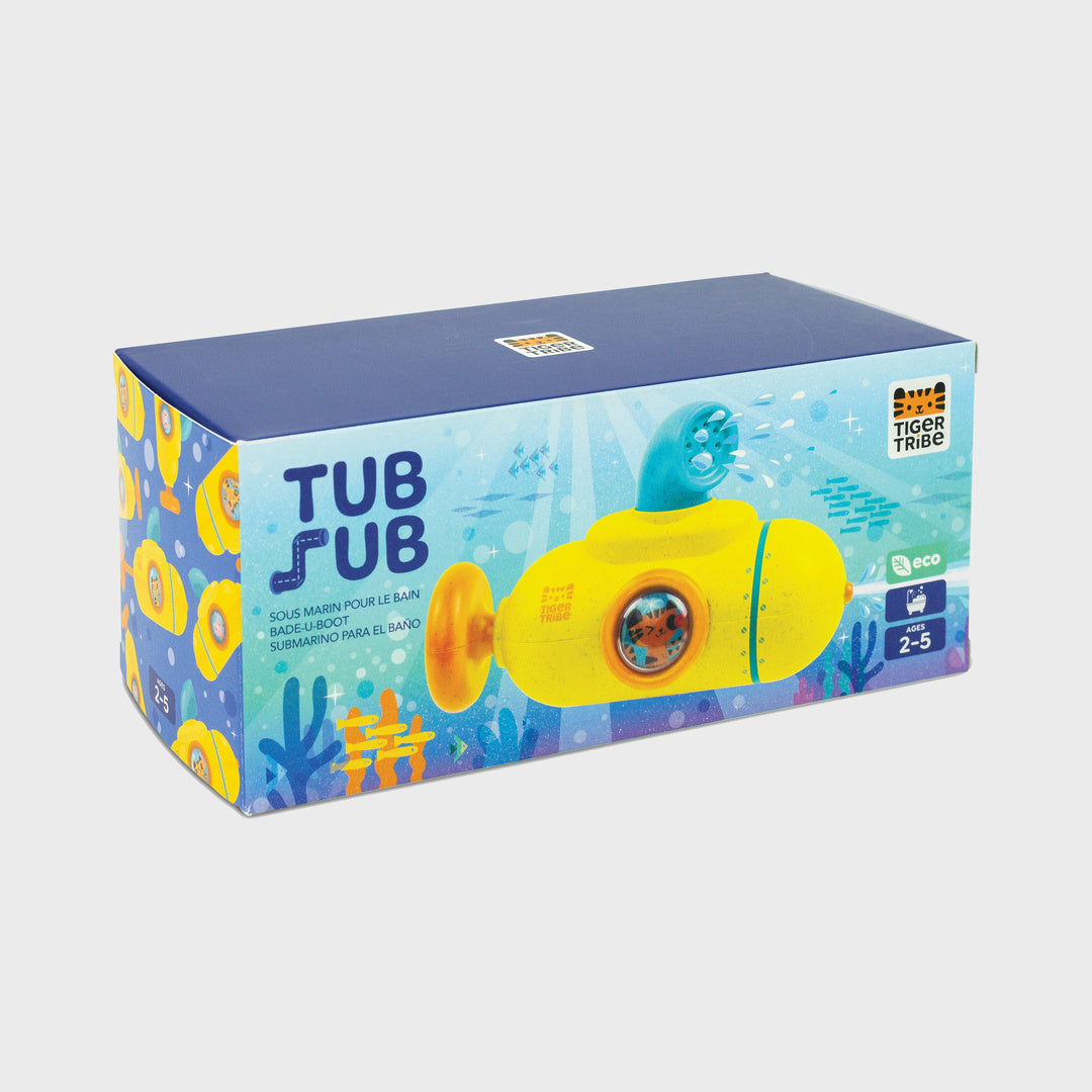 Tub Sub angled packaging