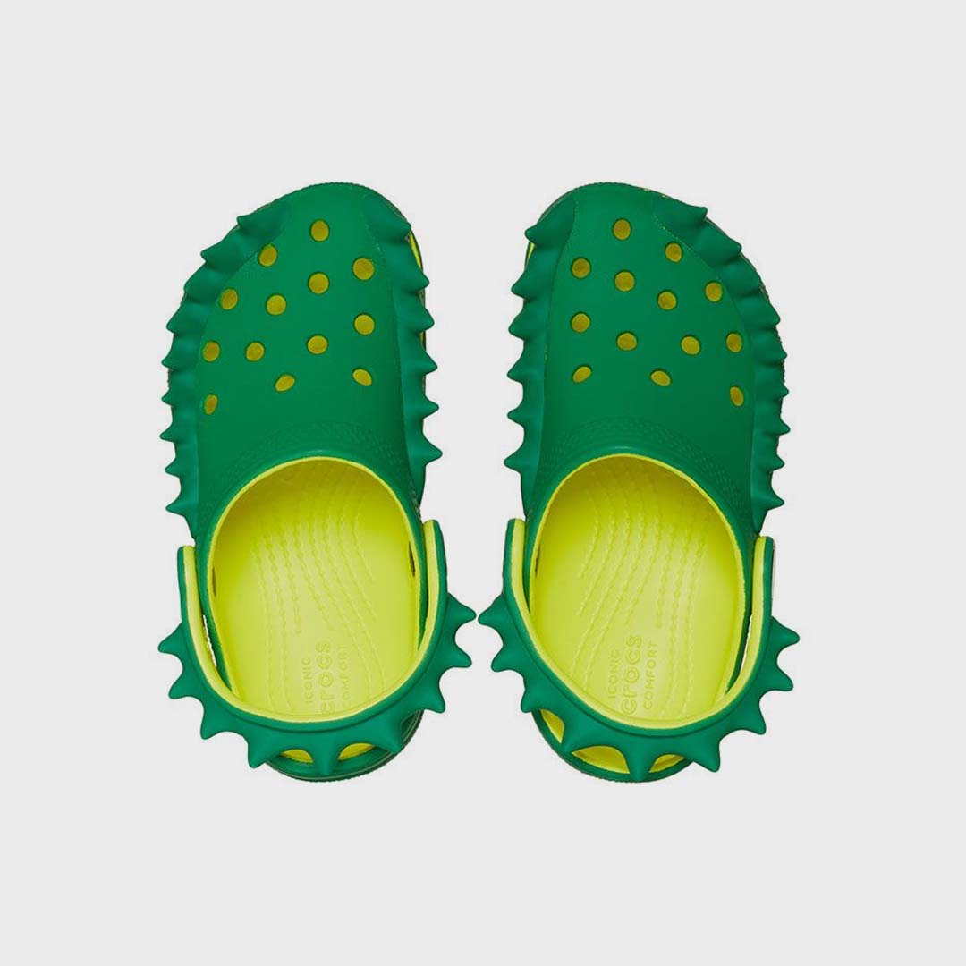 TODDLER CLASSIC SPIKES CLOG | ACIDITY GREEN