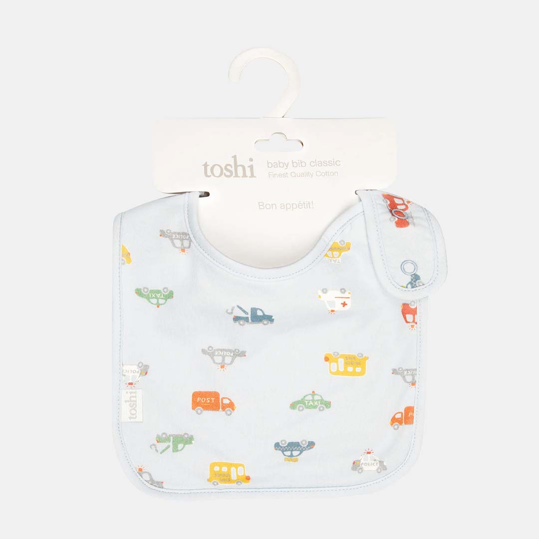 CLASSIC BABY BIB | WORKING WHEELS