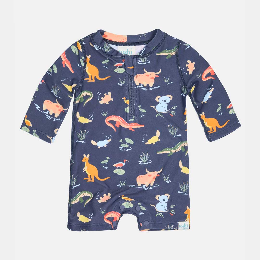 Swim Onesie LS Splash | Kakadu Moonlight