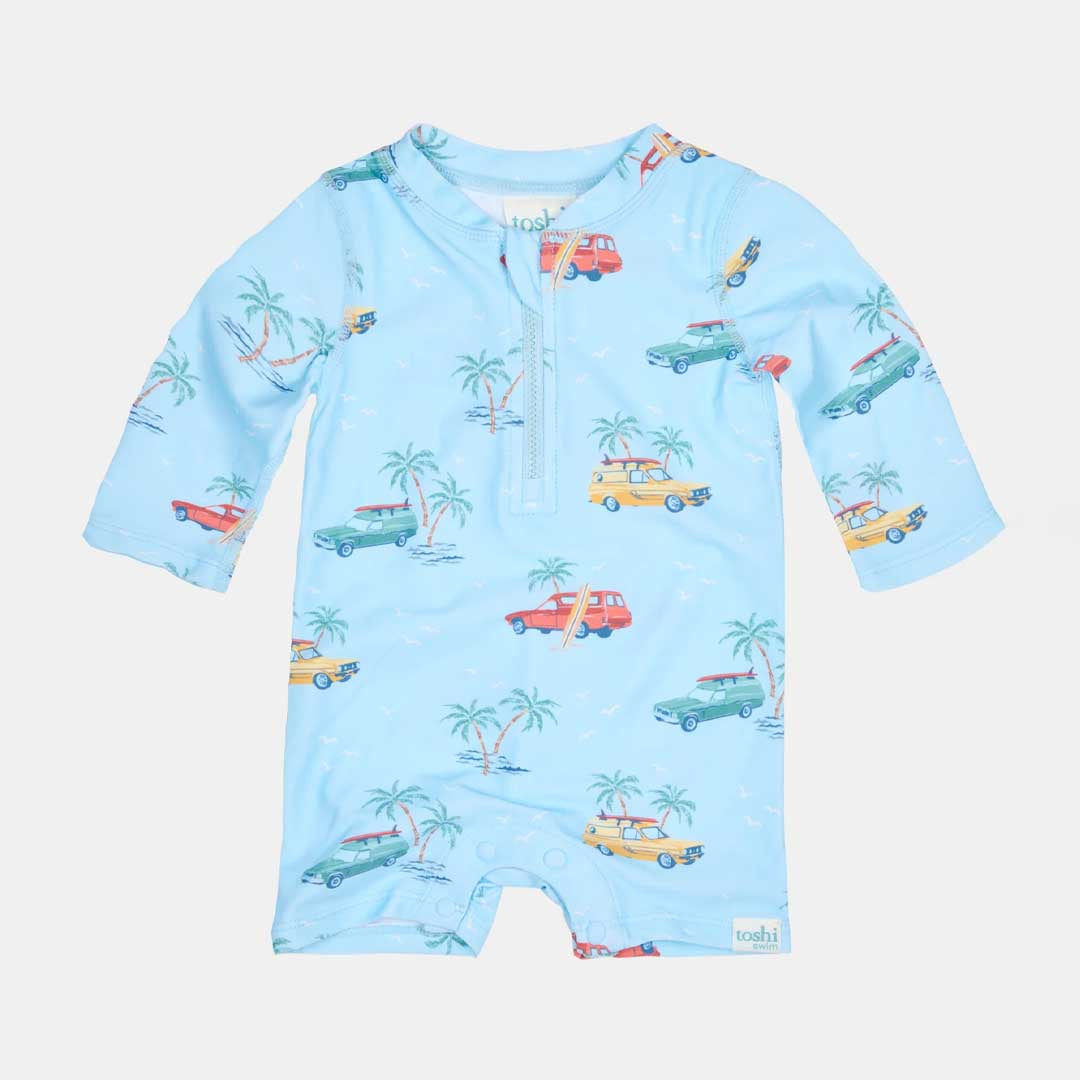 Swim Onesie LS Splash | Swell Seekers Sky