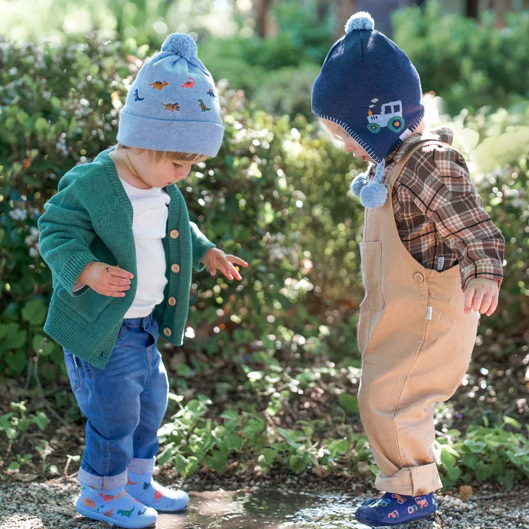 Organic Earmuff Beanie | Mystical Tiny Tractors