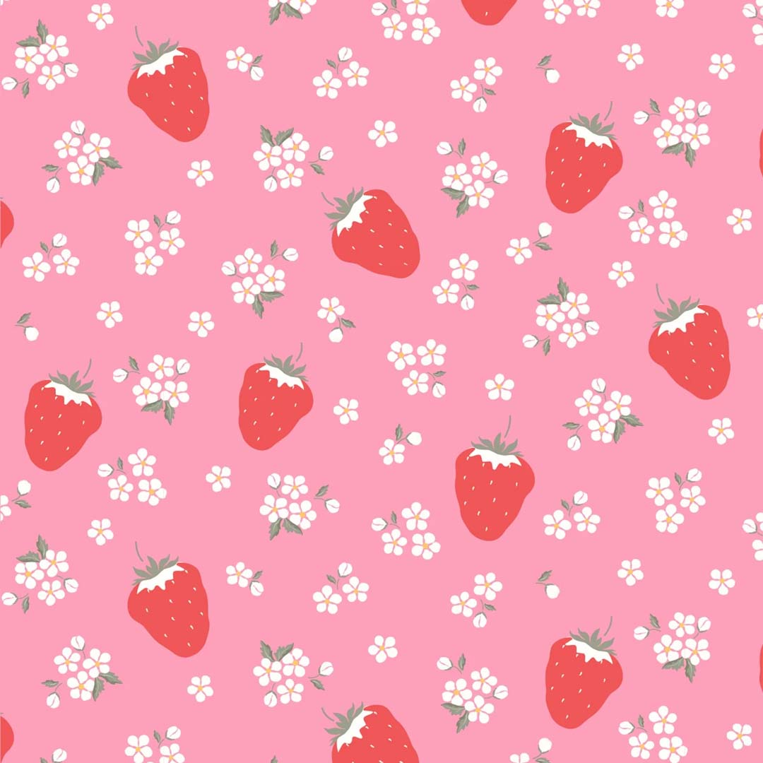 Twinkle Swim Flap Cap | Strawberry