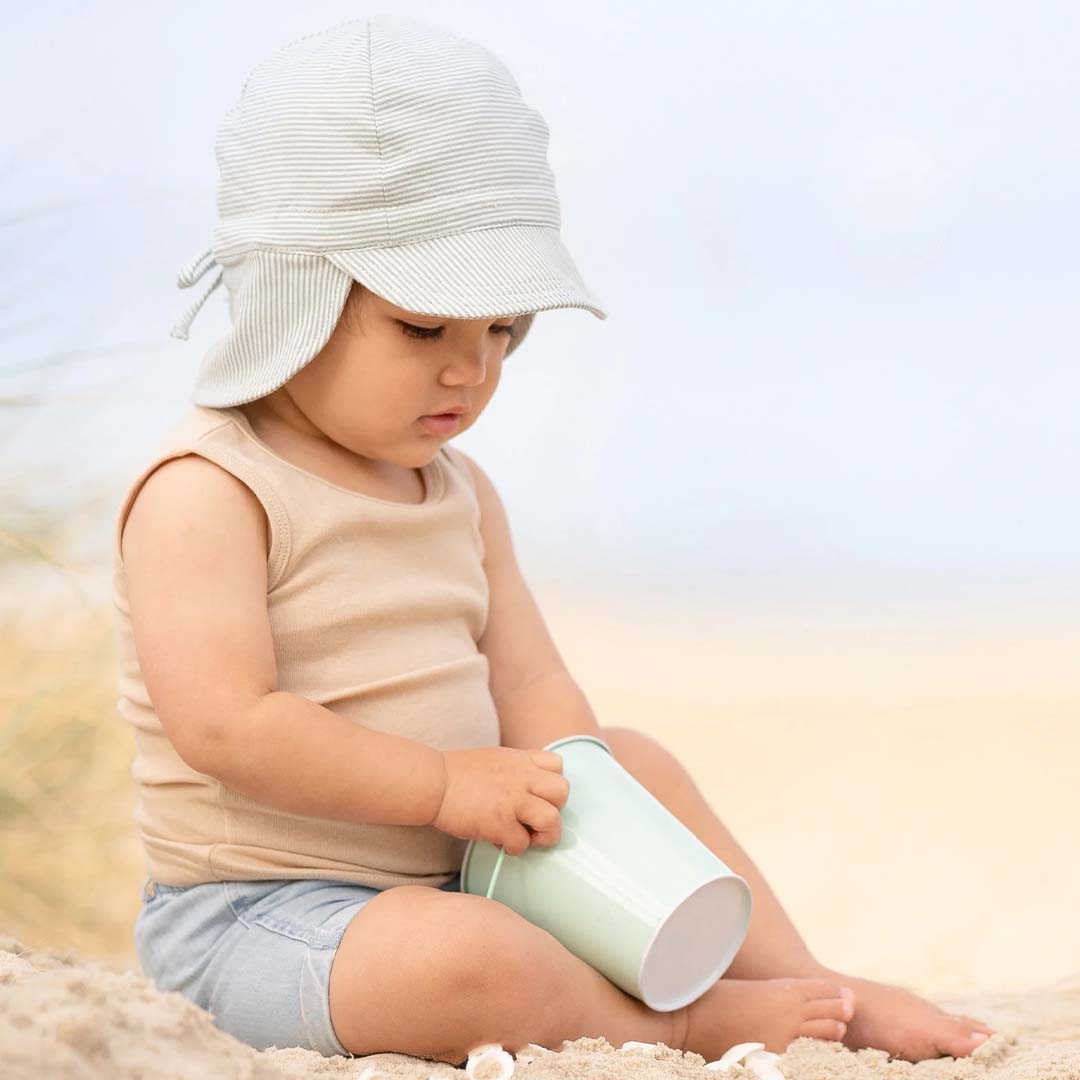 Flap Cap Baby | Dove