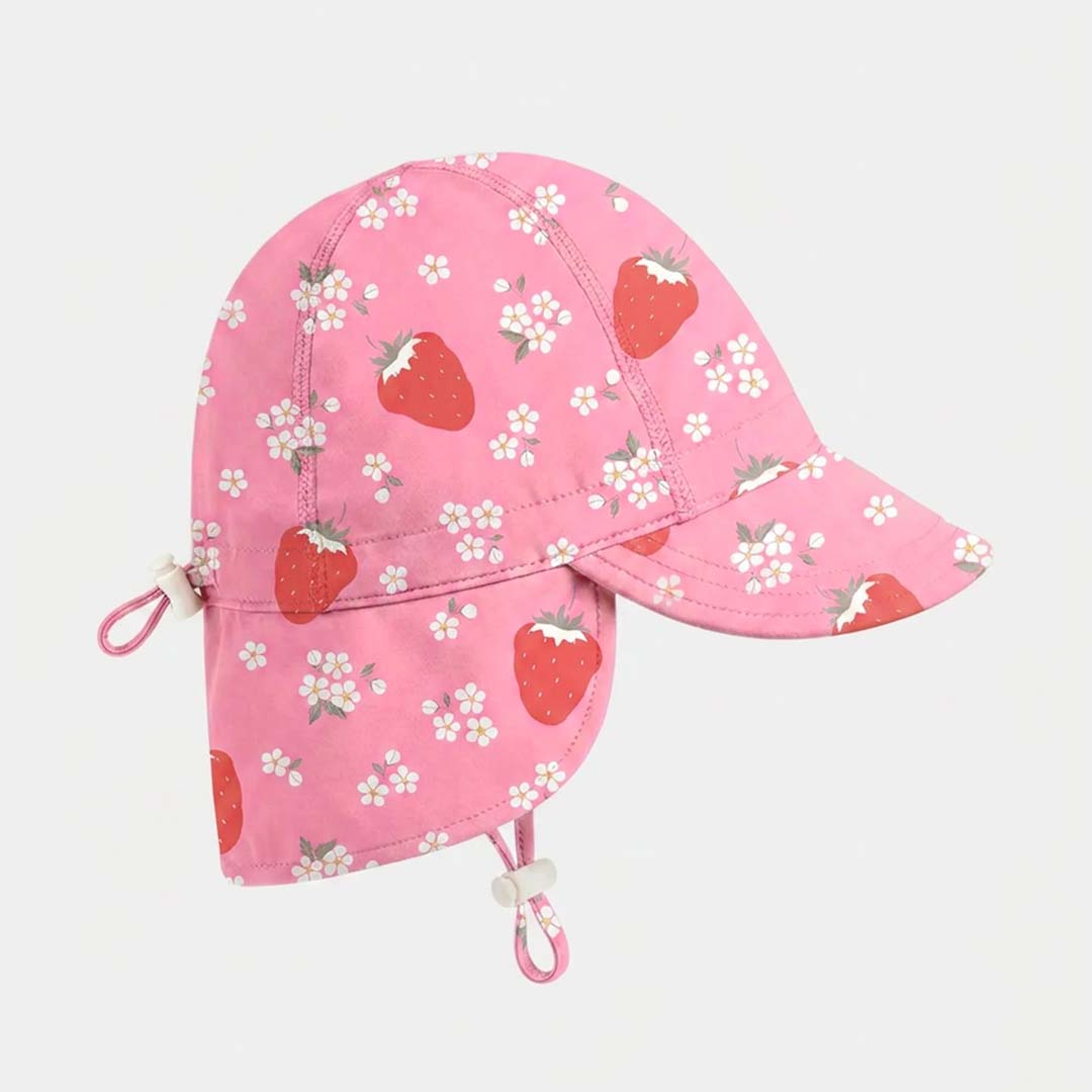 Twinkle Swim Flap Cap | Strawberry