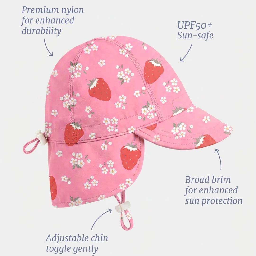 Twinkle Swim Flap Cap | Strawberry