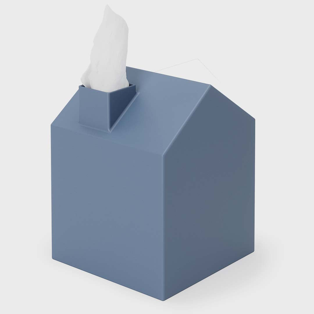 CASA TISSUE BOX COVER | SLATE BLUE