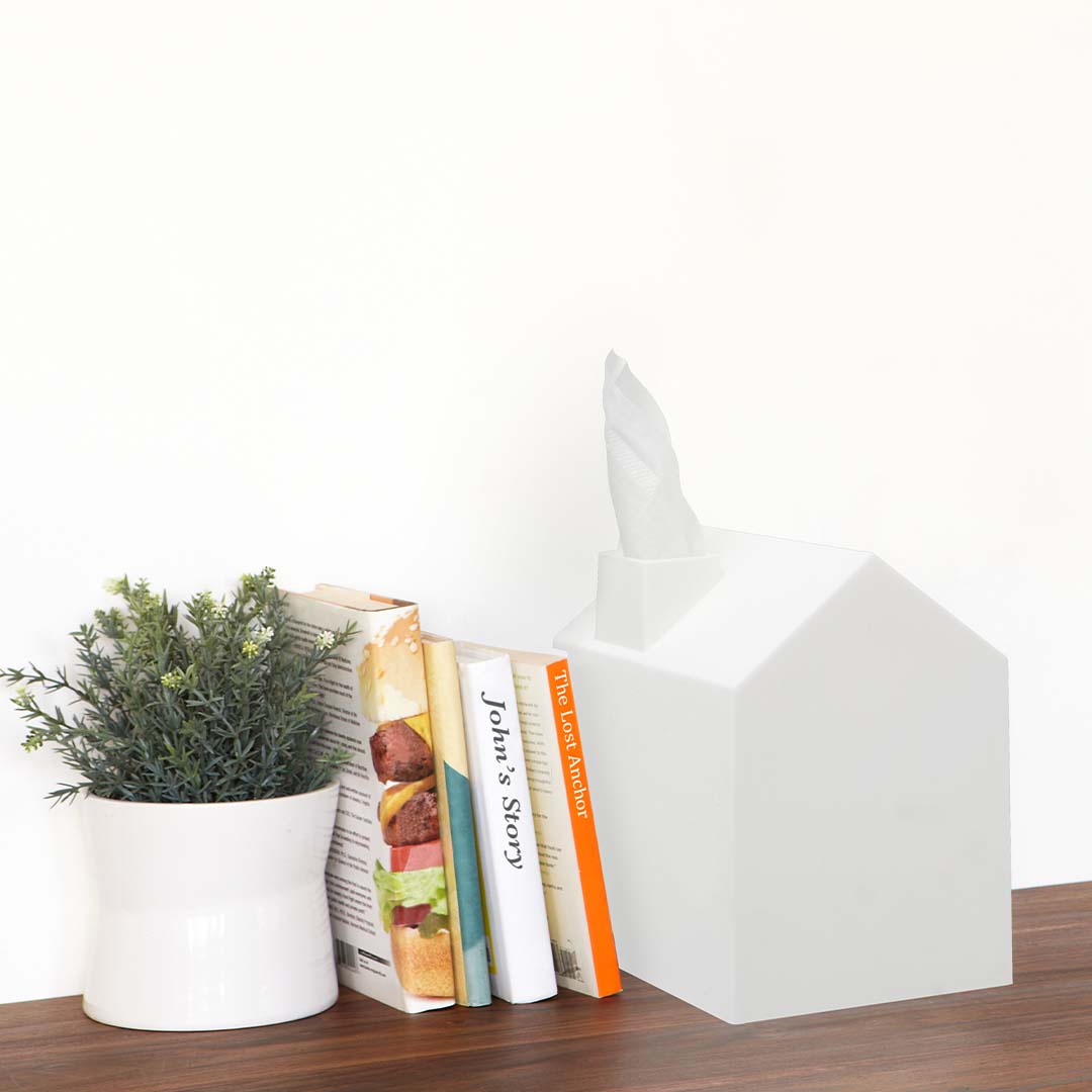 CASA TISSUE BOX COVER | WHITE