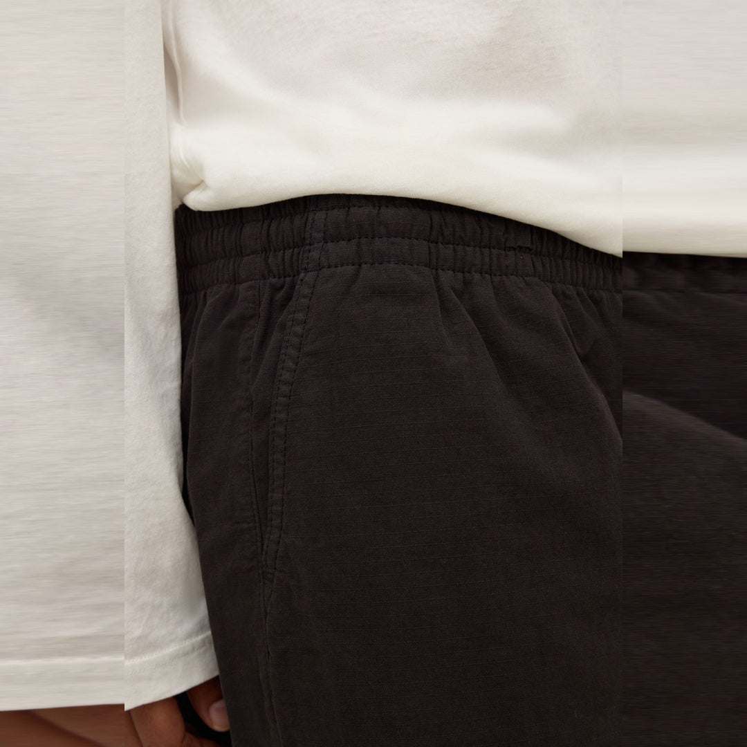 Assembly Label Wallace Ripstop Short in Washed Black