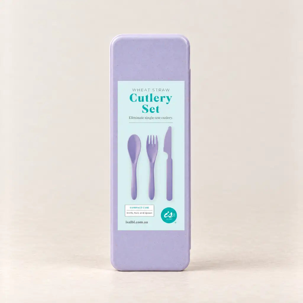Wheat Straw Cutlery Set | Lavender Sorbet