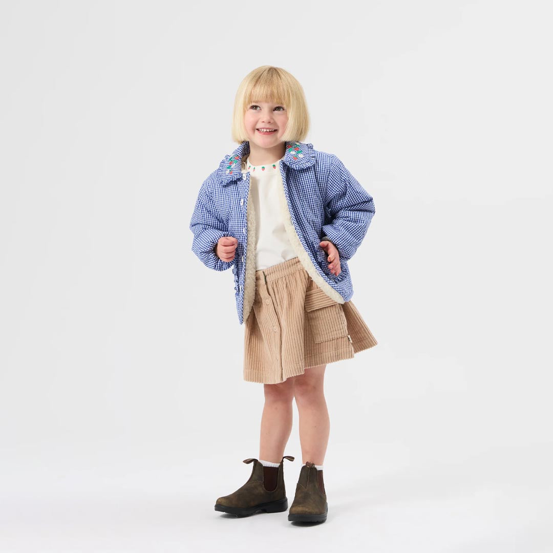 Wild Strawberry Gingham Padded Jacket