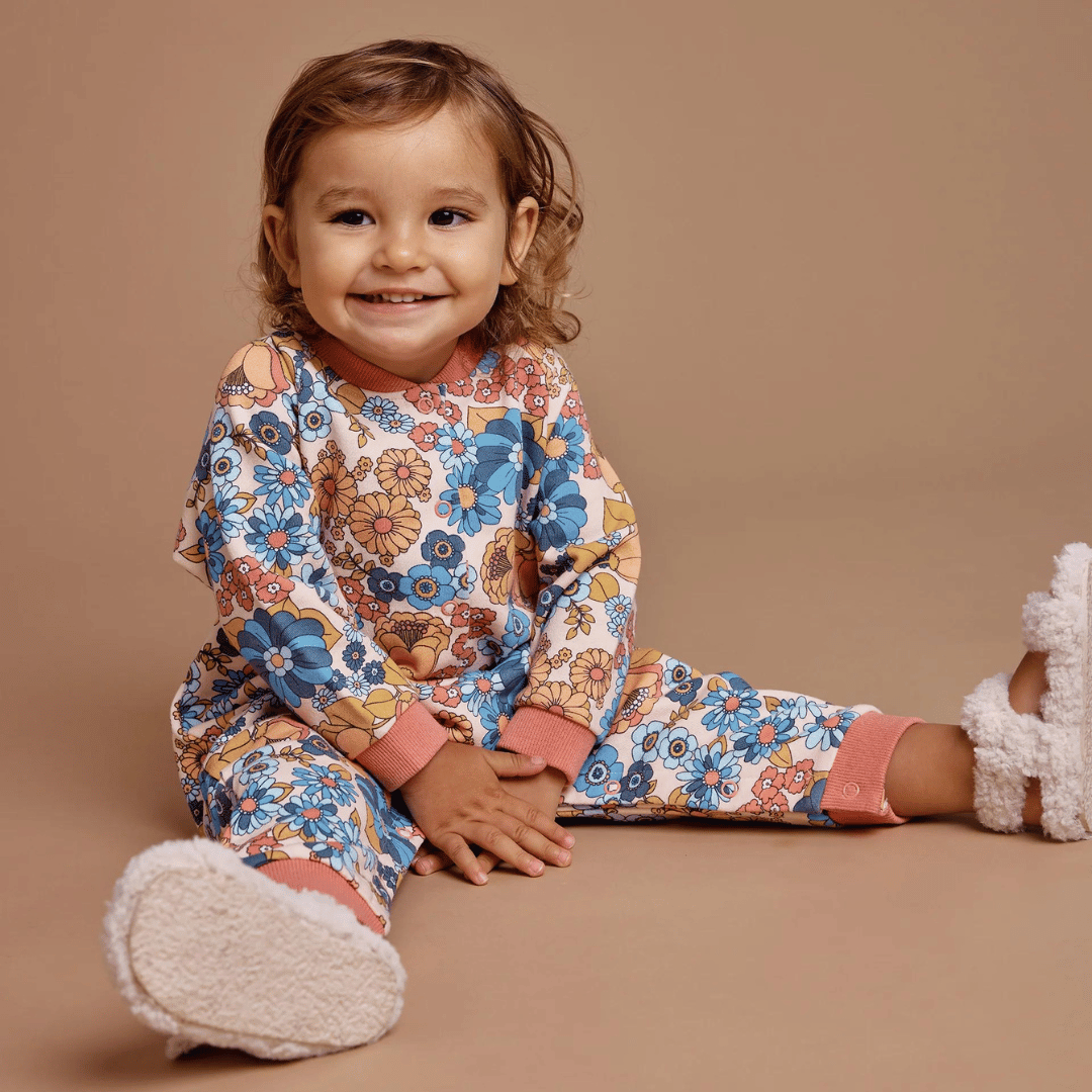 WILLA WILDFLOWER RELAXED TERRY ROMPER